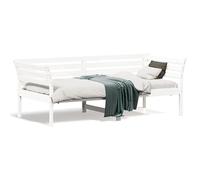 Lettino giornaliero in legno massello di pino 90 x 190 cm bianco - Culla durevole & Lettino per gli ospiti per camera piccola - Ambiente di sonno naturale senza materasso