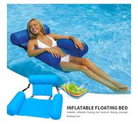 LETTINO GONFIABILE MARE GALLEGGIANTE PER RELAX SEDIA POLTRONA PISCINA CONFORT