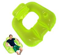 Lettino gonfiabile per piscina, con braccioli e schienale, materasso rilassante per donne, uomini, amici, familiari, colleghi