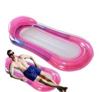 Lettino gonfiabile per piscina - lettino abbronzante, grande materassino galleggiante per prendere il sole, zattera resistente con poggiatesta per adulti per piscina, spiaggia, lago, rilassante