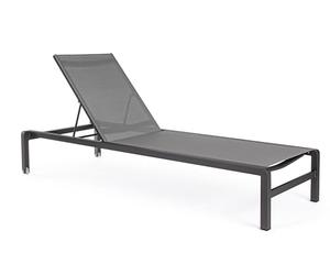 Lettino Konnor Antracite Impilabile C-Ruote Bizzotto cod.0662286