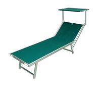 LETTINO MARE ALLUMINIO PRENDISOLE RECLINABILE GIARDINO PORTATILE PIEGHEVOLE