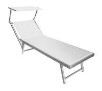 LETTINO MARE ALLUMINIO PRENDISOLE RECLINABILE GIARDINO PORTATILE PIEGHEVOLE