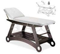 LETTINO MASSAGGI LEGNO IVY WENGE UNO SNODO CON PORTAROTOLO LETTINI MASSAGGIO