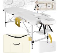 Lettino Massaggi Portatile Massaggio Alluminio Fisioterapia 2 zone con Borsa