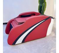 Lettino massaggiante elettrico con design a strisce rosse, sollevamento automatico delle gambe e sistema di riciclo dell'acqua per Head Spa