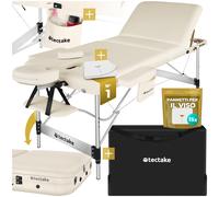 Lettino massaggio 3 zone panca borsa telaio in alluminio cosmetico sdraio