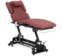 Physa Nantes Burgundy_PH - Lettino massaggiante a 3 motori, 200 kg, colore: Nero/Bordeaux