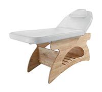 Lettino Massaggio Fisso in Legno Professionale con Testata Regolabile e Asta Porta Rotolo (MT2202)