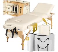 Lettino massaggio tavolo massaggio 3 zone portatile legno panca in 3 colori