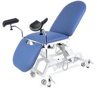 Lettino Medico, Lettino Ginecologico da Visita Medica Elettrico, 3 sezioni, Con Ruote Colore BLU? LYTUS ? 62 cm Art. MI321BLU