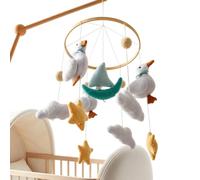 Lettino mobile a forma di stella, dolce e rilassante, decorazione per la cameretta dei bambini