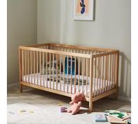 Lettino per bambini 60x120 regolabile in altezza e con pioli estraibili, a scelta con cassetto e materasso | legno di faggio naturale molto stabile Made in Europe | dalla nascita ai 3 anni di età