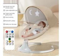 Lettino per bambini Elettrico di lusso Altalena elettrica Shaker Poltrona reclinabile per bambini Altalena automatica Cintura a cinque punti con telecomando