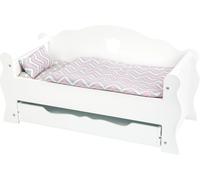 Lettino per bambole in legno bianco Small Foot