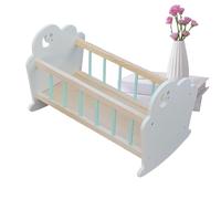 Lettino per Bambole | Lettino Sonno Miniatura In Legno | Giocattolo Realistico di Culla per la Prima Infanzia Accessori per il Gioco della Casa delle Bambole per Bambini Maschi