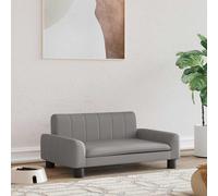 vidaXL Lettino per Cani Grigio 70x45x30 cm in Similpelle
