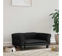 vidaXL Lettino per Cani Nero 70x45x30 cm in Similpelle