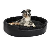 Lettino per Cani Nero 90x79x20 cm in Peluche e Similpelle