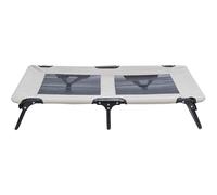 TRIXIE Lettino per cani Strong Edition in beige/nero - lettino stabile e confortevole per cani fino a 35 kg - pieghevole e facile da pulire - 120 × 19 × 70 cm - 28213