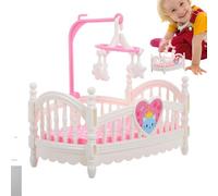 Lettino per culla - Mobili di simulazione di casa delle bambole, per cartoni animati | Decorazione per la cameretta dei bambini in miniatura Giochi di fantasia giocattolo per bambini