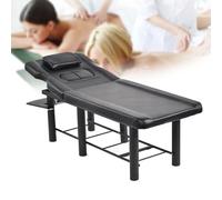Lettino per Fisioterapia Robusto, Lettino Spa ed Estetica con Schienale Regolabile - Lettino Professionale per Massaggi, Ideale per Uso Domestico o Clinico(Black)