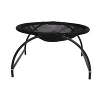 Lettino per gatti con rete in stile sospeso, colore nero, dimensioni 42x42x24,5 cm