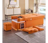 Lettino per idroterapia con sollevamento motorizzato, macchina per fumigazione del pediluvio e vasca per la circolazione dell'acqua della ciotola dello shampoo del salone di bellezza