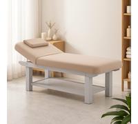 Lettino per massaggio in legno Professionale per Centri Estetici, Spa e Massaggi con ripiano