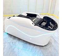 Lettino per massaggio professionale da salone con luce Blue Wave, massaggio intelligente per tutto il corpo, riscaldamento della schiena e fumigazione per trattamenti viso Head Spa