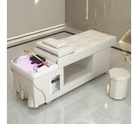 Lettino per massaggio thailandese con lavaggio delle orecchie e circolazione dell'acqua, lettino per spa di bellezza per il viso, lavabo per la testa con fumigazione a temperatura costante