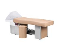 Lettino per parrucchiere con lavatesta | Gabbiano Head Spa 017 (beige)