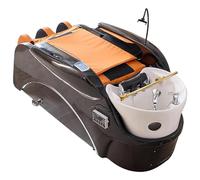 Lettino per shampoo con massaggio automatico, set per lettino elettrico per fisioterapia con circolazione dell'acqua per la cura della testa