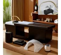 Lettino per shampoo con nebulizzazione, lettino da massaggio per la testa con supporto per terapia della testa e circolazione dell'acqua, attrezzatura per spa, barbiere, parrucchiere e salon