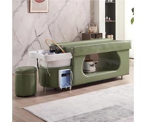 Lettino per shampoo da parrucchiere, trattamento professionale per la testa in stile thailandese, con scaldabagno a tre fumigazione e sistema intelligente di circolazione dell'acqua per mass