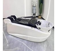 Lettino per shampoo Head Spa con massaggio elettrico dal design intelligente, riscaldamento della schiena, fumigazione e risciacquo con circolazione dell'acqua