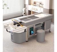 Lettino per shampoo in ceramica, salone di parrucchiere, spa, circolazione dell'acqua, fumigazione, terapia tailandese per la testa