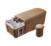 Lettino per shampoo moderno per salone di bellezza a LED, massaggio thailandese, lavaggio dei capelli, spa, stivaggio per la testa dell'allattamento