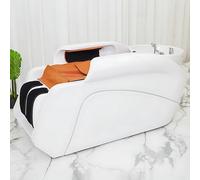 Lettino per shampoo multifunzionale con massaggio SPA alla testa e lavabo in ceramica