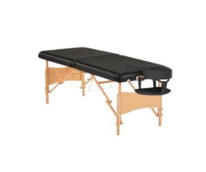 Lettino pieghevole for massaggi di bellezza, lettino portatile for terapia dei tatuaggi con foro for la testa, letto professionale for fumigazione di agopuntura, adatto for salone spa(Black)