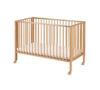 Lettino pieghevole per bambini con materasso, faggio naturale | tiSsi®