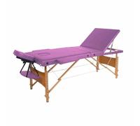 Lettino pieghevole portatile for massaggi di bellezza, lettino for terapia di fumigazione a punti originale, lettino for tatuaggi pieghevole in tre parti regolabile in altezza, adatto for salone spa(C
