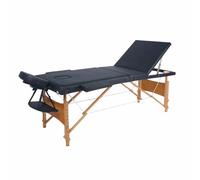 Lettino pieghevole portatile for massaggi di bellezza, lettino for terapia di fumigazione a punti originale, lettino for tatuaggi pieghevole in tre parti regolabile in altezza, adatto for salone spa(C