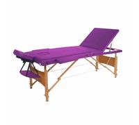 Lettino pieghevole portatile for massaggi di bellezza, lettino for terapia di fumigazione a punti originale, lettino for tatuaggi pieghevole in tre parti regolabile in altezza, adatto for salone spa(C