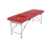 Lettino pieghevole portatile for massaggi estetici, lettino for agopuntura e tatuaggi con foro for la testa, rinforzo a doppia trave, adatto for centri benessere(Color 4,180x60x65cm)