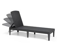 LETTINO PIEGHEVOLE PRENDISOLE KETER JAIPUR SUNLOUNGER RICHIUDIBILE IN RATTAN