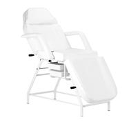 Lettino poltrona per estetista con cassetti - 3 snodi con foro viso - bianca oro nera