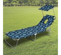 Lettino Prendisole Abbronzante da Esterno con Seduta a Pancia in Giù, Spiaggina Mare Pieghevoli for Adulti, for Giardino, Terrazza, Veranda, Cantina, Campeggio, Prato
