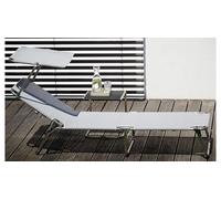 LETTINO PRENDISOLE AMIGO IN ALLUMINIO BY FIAM CON PARASOLE