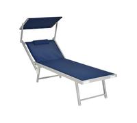 Lettino prendisole blu Spiaggia Pro Xone